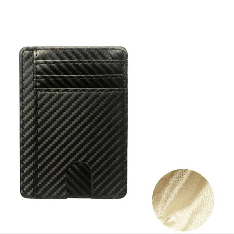 8 Slot Slim RFID Blocking Leather Wallet Credit ID Card Holder Purse Money Case Cover Anti Theft for Men Women Men Fashion Bags