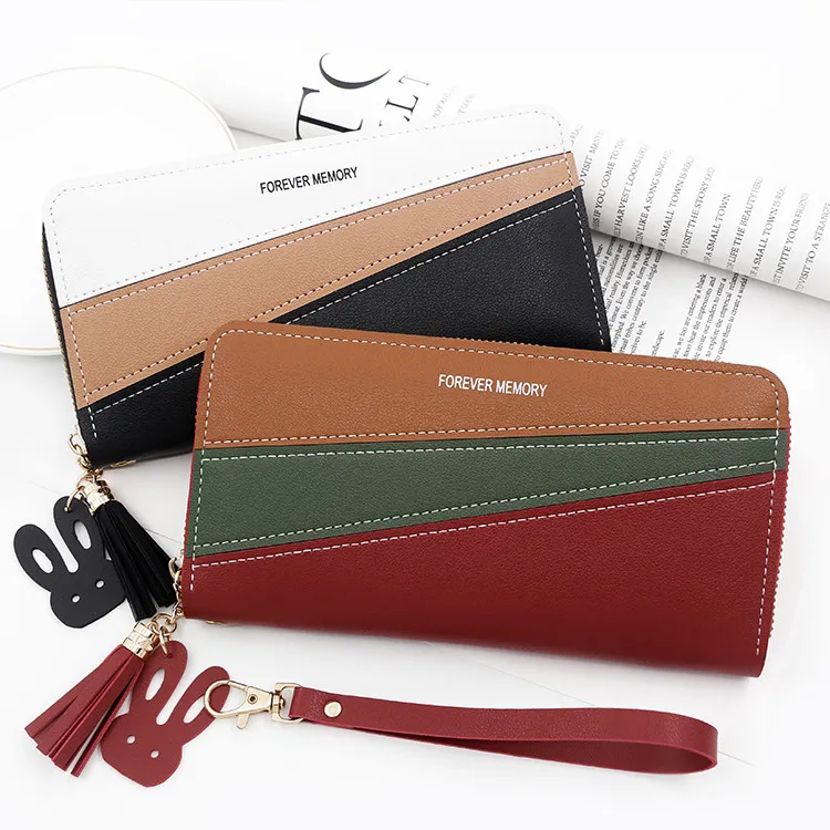 New Long Women Wallets Cute Fashion Multifunctional Clutch Female Wallet Card Holder Luxury PU Leather Women's Purses