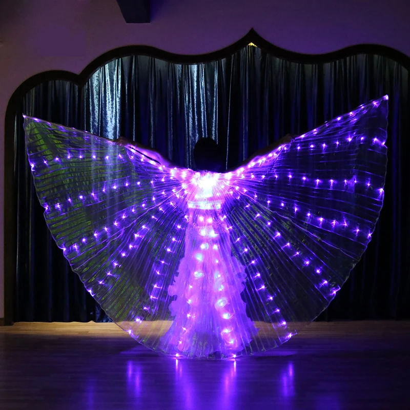 Belly Dance Isis Wings Led Isis Wings Belly Dance Accessory Wings Costume Butterfly Wings Adult With Sticks Bag For Adult