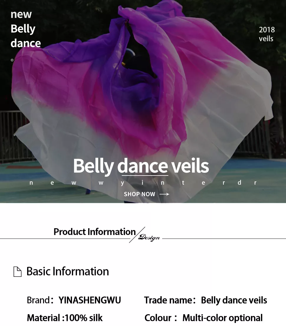 100% Silk Performance Dance Solid Color Light Texture Veil Shawls Belly Dance Veils Women Scarf Costumes Accessories 250cmx114cm