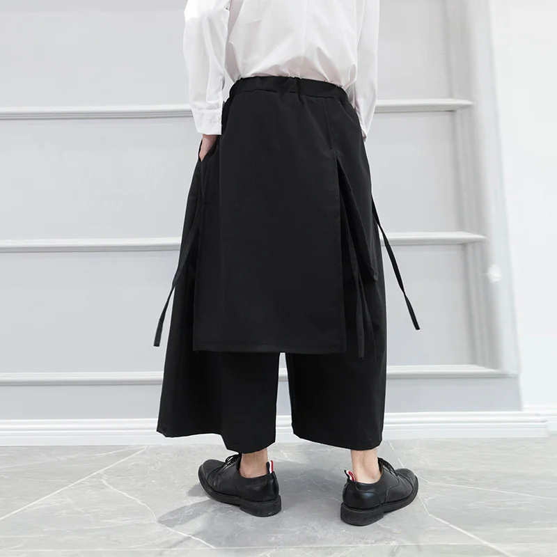 2023 New Japanese Traditional Black Kimono Cardigan Diablo Samurai Ninja Cosplay Suit Chinese Hanfu Style Coat Streetwear